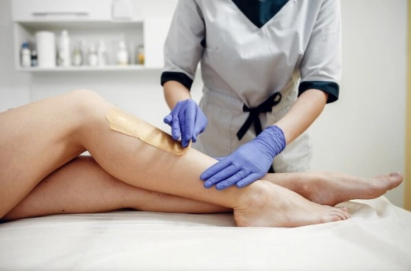 CBD-infused Brazilian waxing treatment for sensitive skin at Brooklyn Brows NYC in Bay Ridge