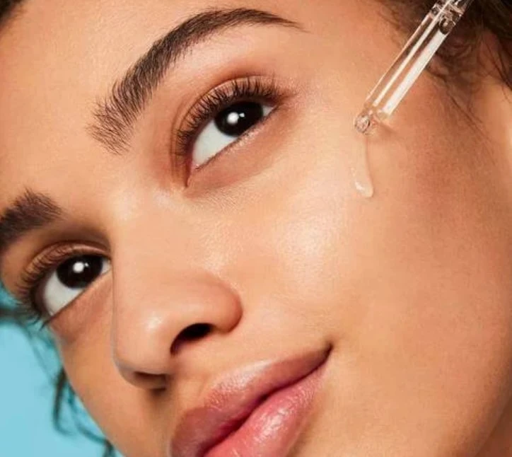Face serum application for radiant and glowing skin