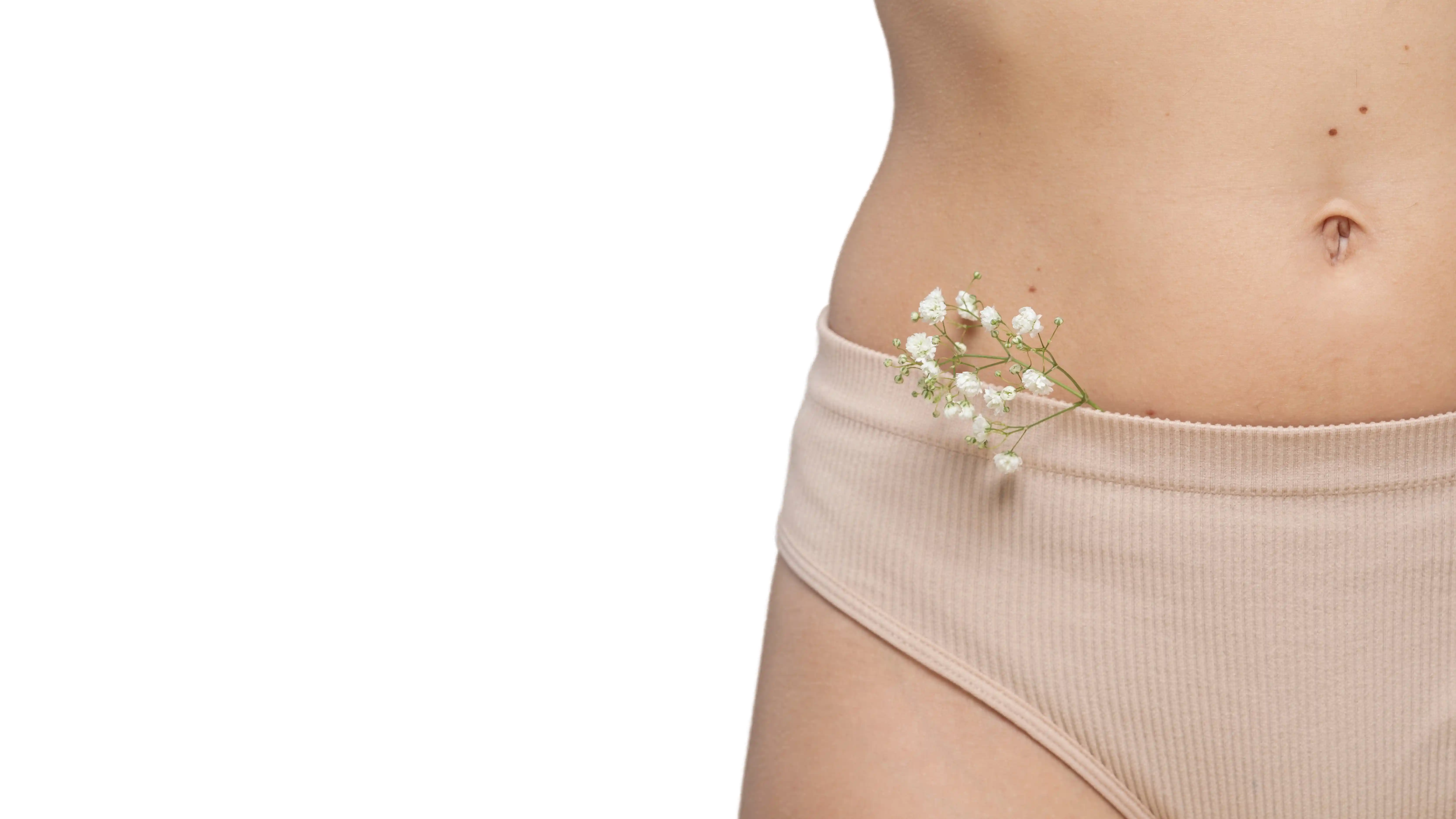 A standard bikini wax removes hair from just outside and around the bikini line, making