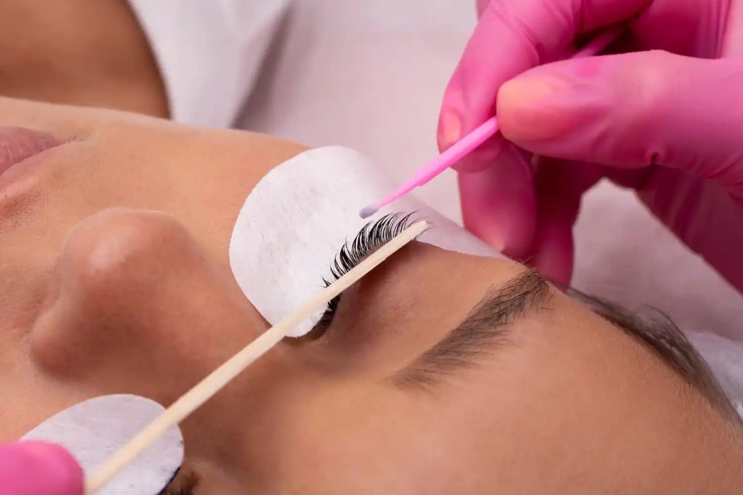 Welcoming waxing salon interior in Brooklyn with hard and soft wax products