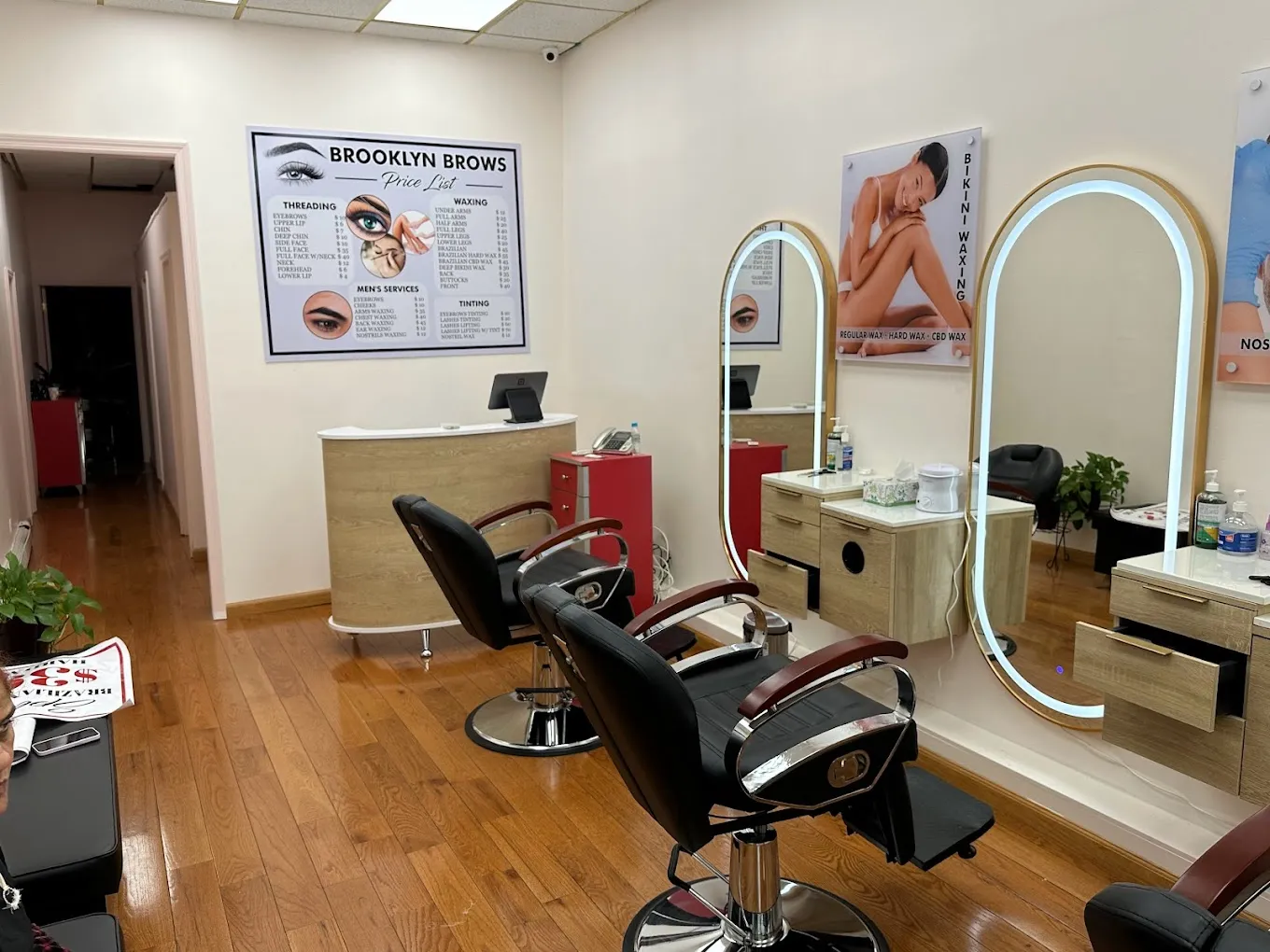 Eyebrow threading services at Brooklyn Brows NYC showcasing beauty enhancements and client satisfaction.